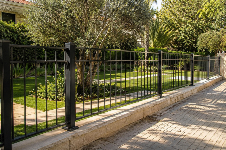 גדר מתכת לגינה
